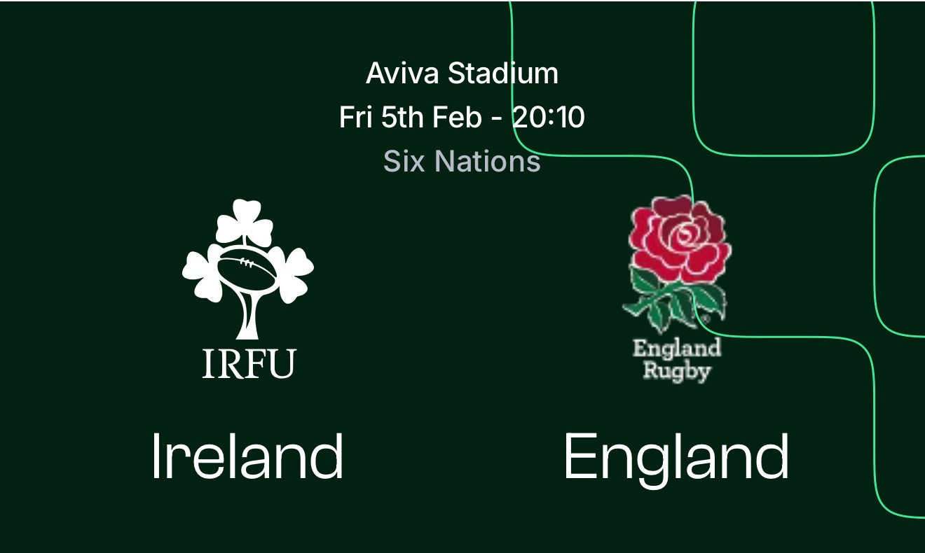 IRELAND vs ENGLAND SIX NATIONS 2027 — FRI 05 FEB 2027